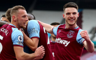 Declan Rice West Ham United Coufal