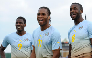 Didier Drogba Yaya Toure Mohamadou Idrissou Chelsea Manchester City Arfyka Puchar Narodów afrykańscy piłkarze Premier League