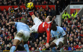 Wayne Rooney Manchester United City derby gol pamietny legendarny wydarzenia Premier League