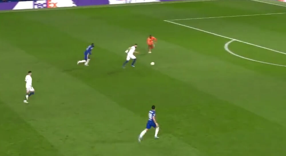Benzema gol Chelsea blad Mendy