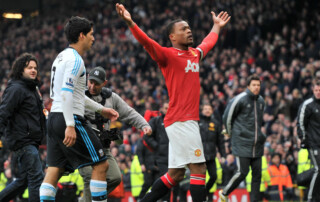 Manchester United Liverpool derby rywal konfilkt Premier League Luis Suarez Patrice Evra