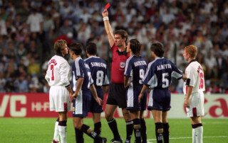 Anglia Argentyna Mistrzostwa Świata 2002 World Cup Japonia David Beckham Simeone czerwona kartka