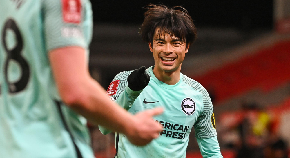Kaoru Mitoma Brighton and Hove Albion pomocnik napastnik Premier League reprezentacja Japonii