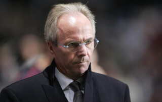 Sven-Goran Eriksson trener mendeżer selekcjoner Anglii Manchester City Leicester City