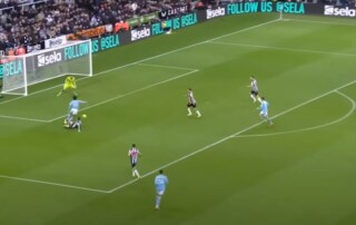 Oscar Bobb gol stycznia gol miesiaca Premier League 2023-24 Newcastle United Manchester City